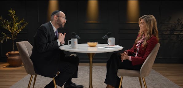 Rabbi Soloveichik and Marissa Streit