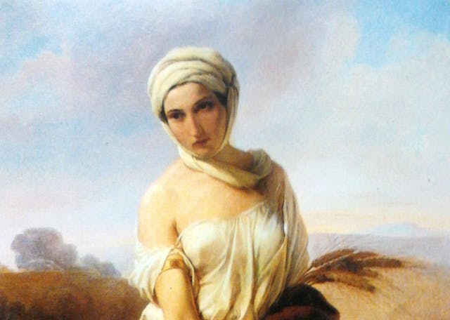 Francesco Hayez, A Woman as Ruth, 1835. (Wikimedia) Francesco-Hayez-A-Woman-as-Ruth