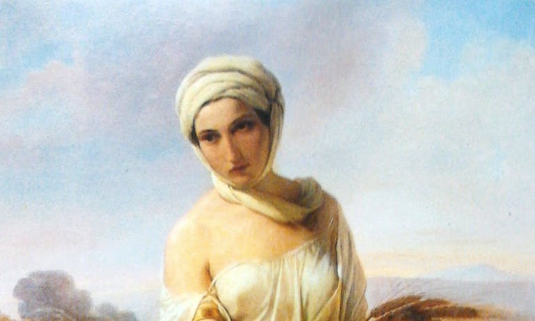 Francesco Hayez, A Woman as Ruth, 1835. (Wikimedia) Francesco-Hayez-A-Woman-as-Ruth