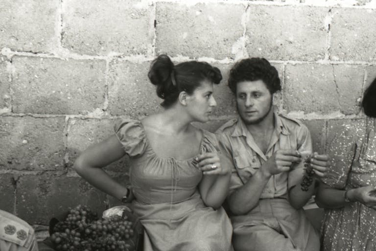 "Palmach friends at the home of Yitzhak Sadeh." Beno Rothenberg, ca. 1948. Wikimedia. "Palmach friends at the home of Yitzhak Sadeh." Beno Rothenberg, ca. 1948. Wikimedia.
