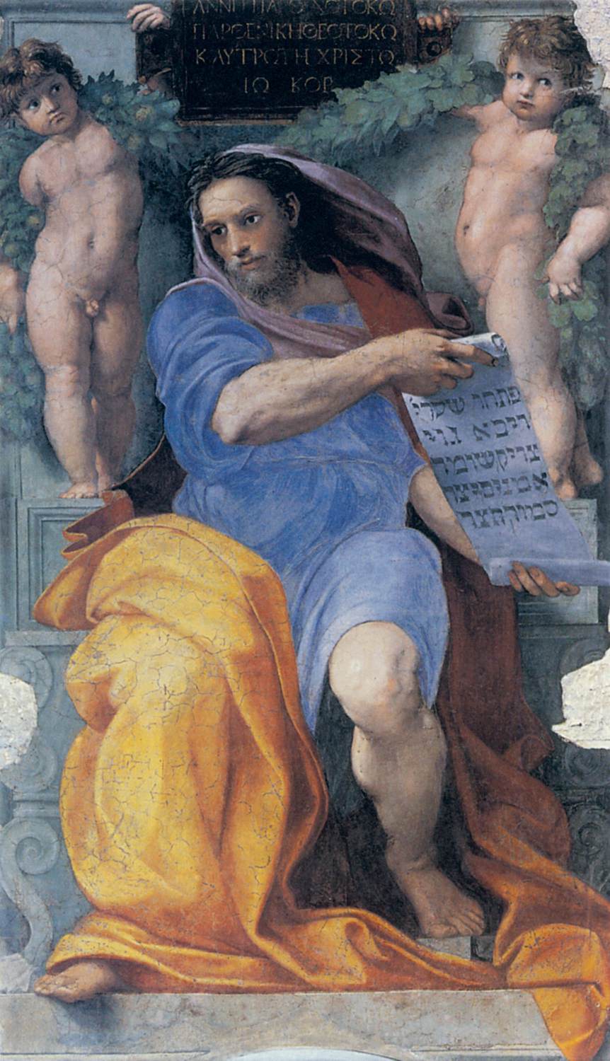 The Prophet Isaiah. Raphael, ca. 1511.