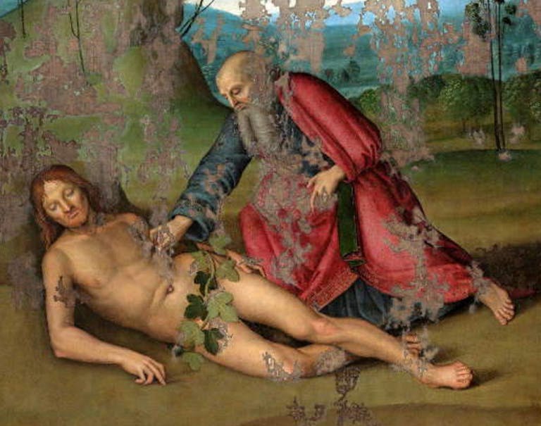 Detail of Raphael’s The Creation of Eve, ca.1497-99, Pinacoteca Comunale, Città di Castello, Italy