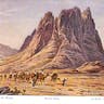 Friedrich Perlberg, postcard of Mount Sinai (Wikimedia). Friedrich Perlberg, postcard of Mount Sinai (Wikimedia).