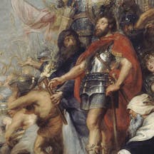 The Triumph of Judas Maccabeus, created by Peter Paul Rubens between 1634 and 1636 The Triumph of Judas Maccabeus, created by Peter Paul Rubens between 1634 and 1636