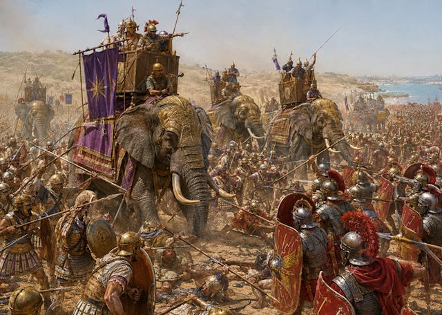 Battle of Raphia (AI image) Battle of Raphia (AI image)