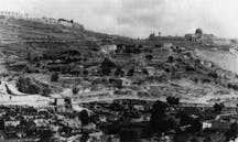 Site of the excavations undertaken by the Parker mission in the Ophel valley, near the Temple mount, circa 1910 (Wikimedia Commons)