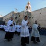 A Christmas procession Bethlehem (Issam Rimawi/Anadolu/Getty Images) A Christmas procession Bethlehem (Issam Rimawi/Anadolu/Getty Images)