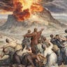 The revelation at Sinai, Gerard Hoet, 1728, colorized. (Rijksmuseum) The revelation at Sinai, Gerard Hoet, 1728, colorized. (Rijksmuseum)