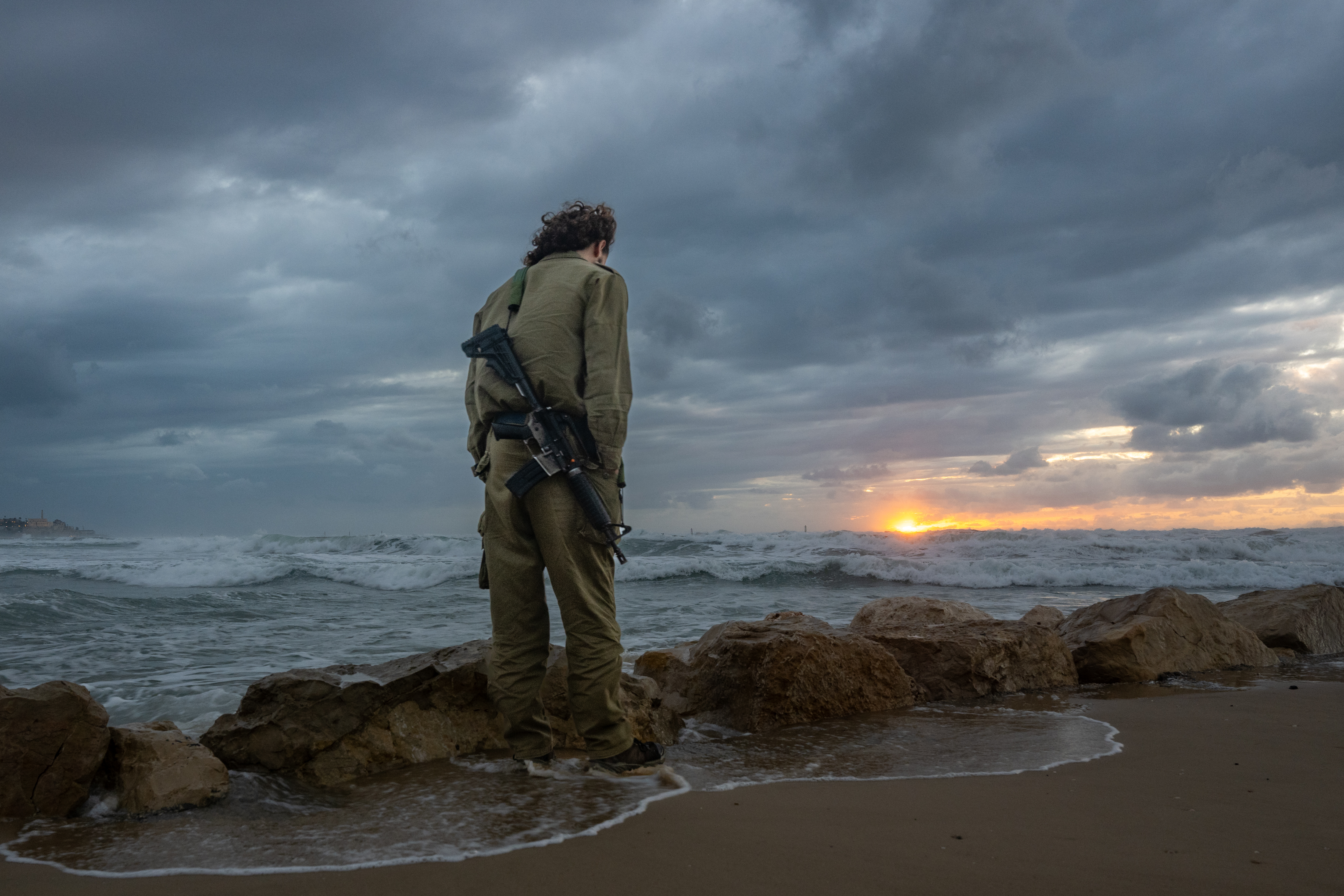 IDF reservist, November 27, 2023 (Alexi J. Rosenfeld/Getty Images)