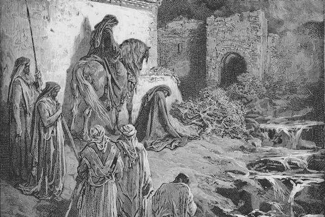 Nehemiah Views the Ruins of Jerusalem's Walls
