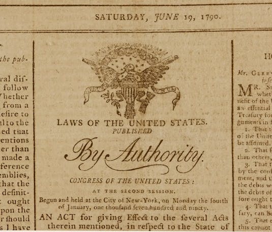 Gazette of the United States June 19, 1790