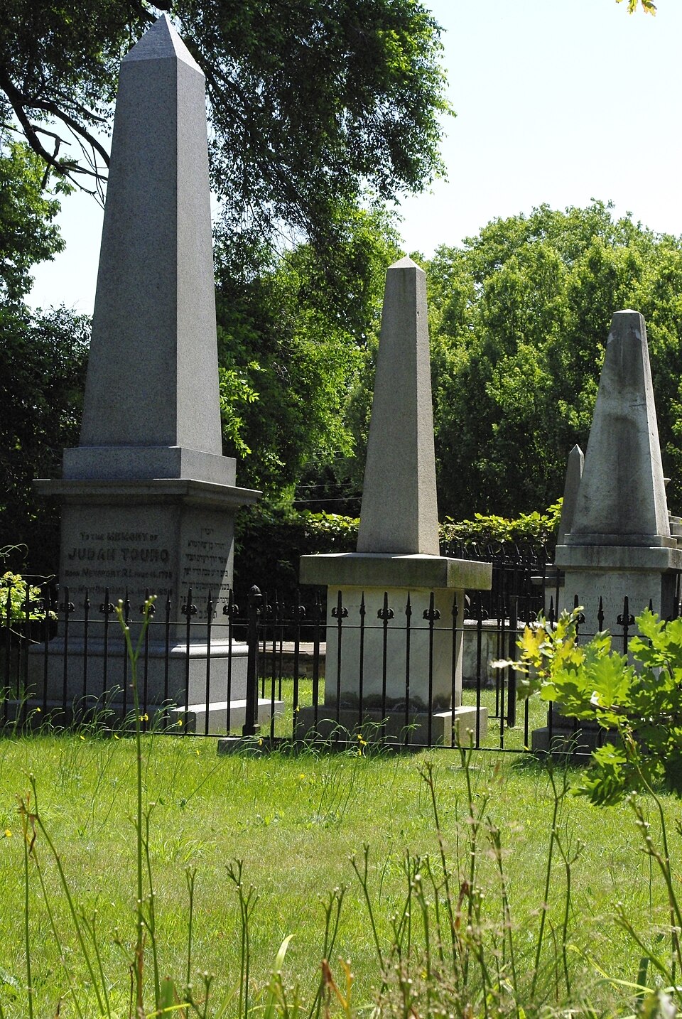 Judah Touro's Tomb in Newport Jewish Cemetery
