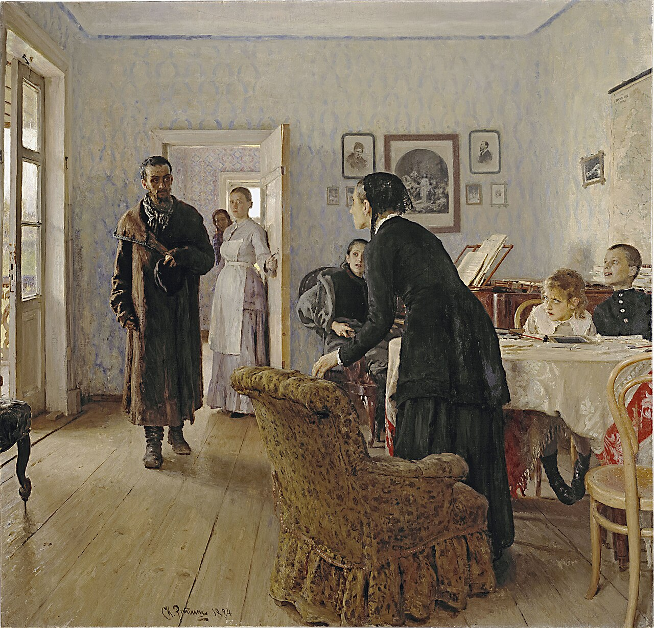They Did Not Expect Him. Ilya Repin,  1888.