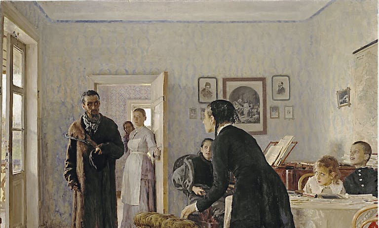 They Did Not Expect Him. Ilya Repin, 1888. They Did Not Expect Him. Ilya Repin, 1888.