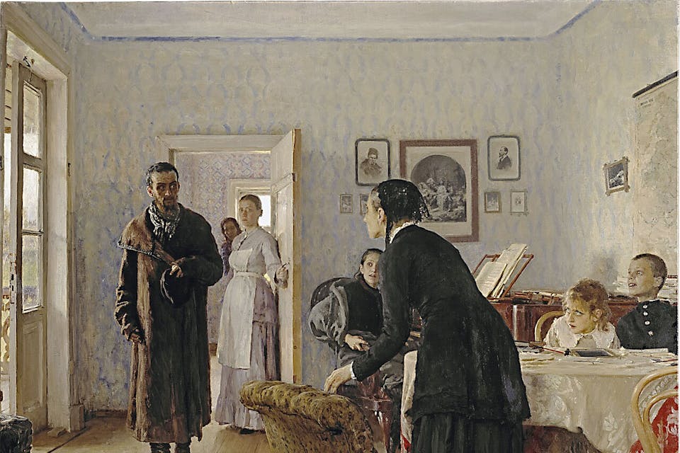 They Did Not Expect Him. Ilya Repin, 1888. They Did Not Expect Him. Ilya Repin, 1888.