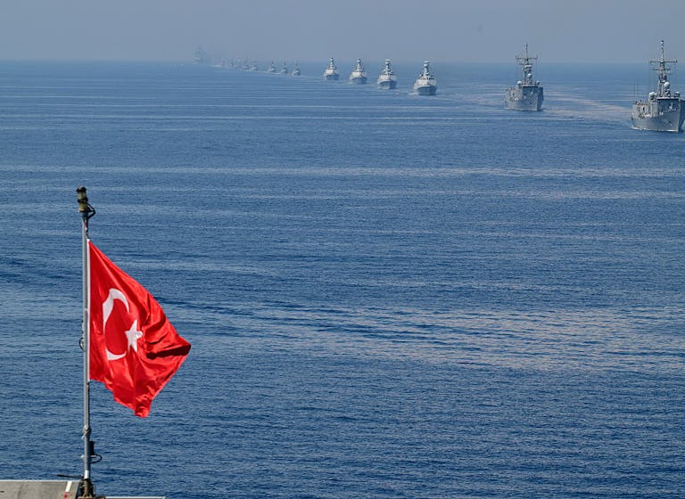Turkish naval exercises, June 2026. (Orhan Cicek/Anadolu via Getty Images) Turkish naval exercises, June 2026. (Orhan Cicek/Anadolu via Getty Images)