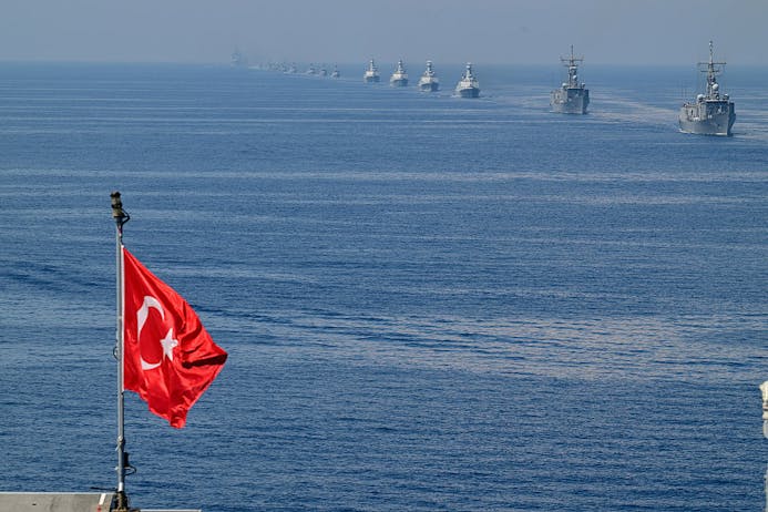 Turkish naval exercises, June 2026. (Orhan Cicek/Anadolu via Getty Images)