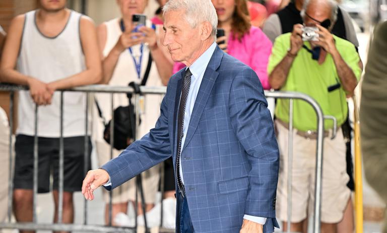 Anthony Fauci arriving at "The View" in New York City, 2024. (James Devaney/GC Images) Anthony Fauci arriving at "The View" in New York City, 2024. (James Devaney/GC Images)