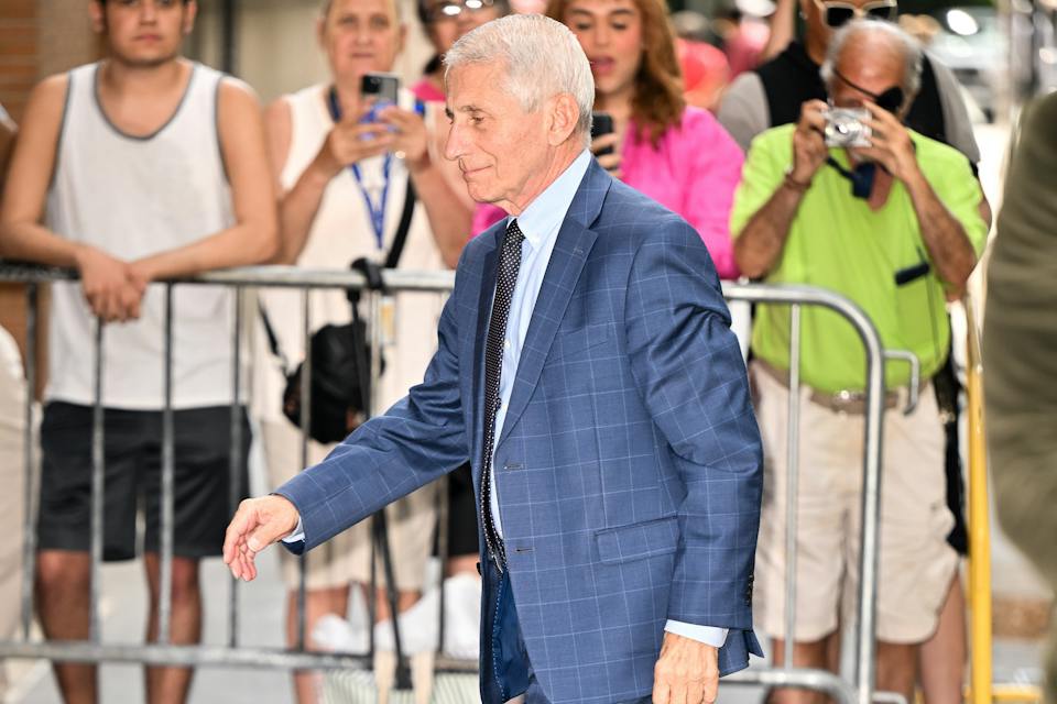 Anthony Fauci arriving at "The View" in New York City, 2024. (James Devaney/GC Images) Anthony Fauci arriving at "The View" in New York City, 2024. (James Devaney/GC Images)