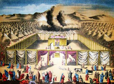 The Tabernacle in the Wilderness; illustration from the 1890 Holman Bible