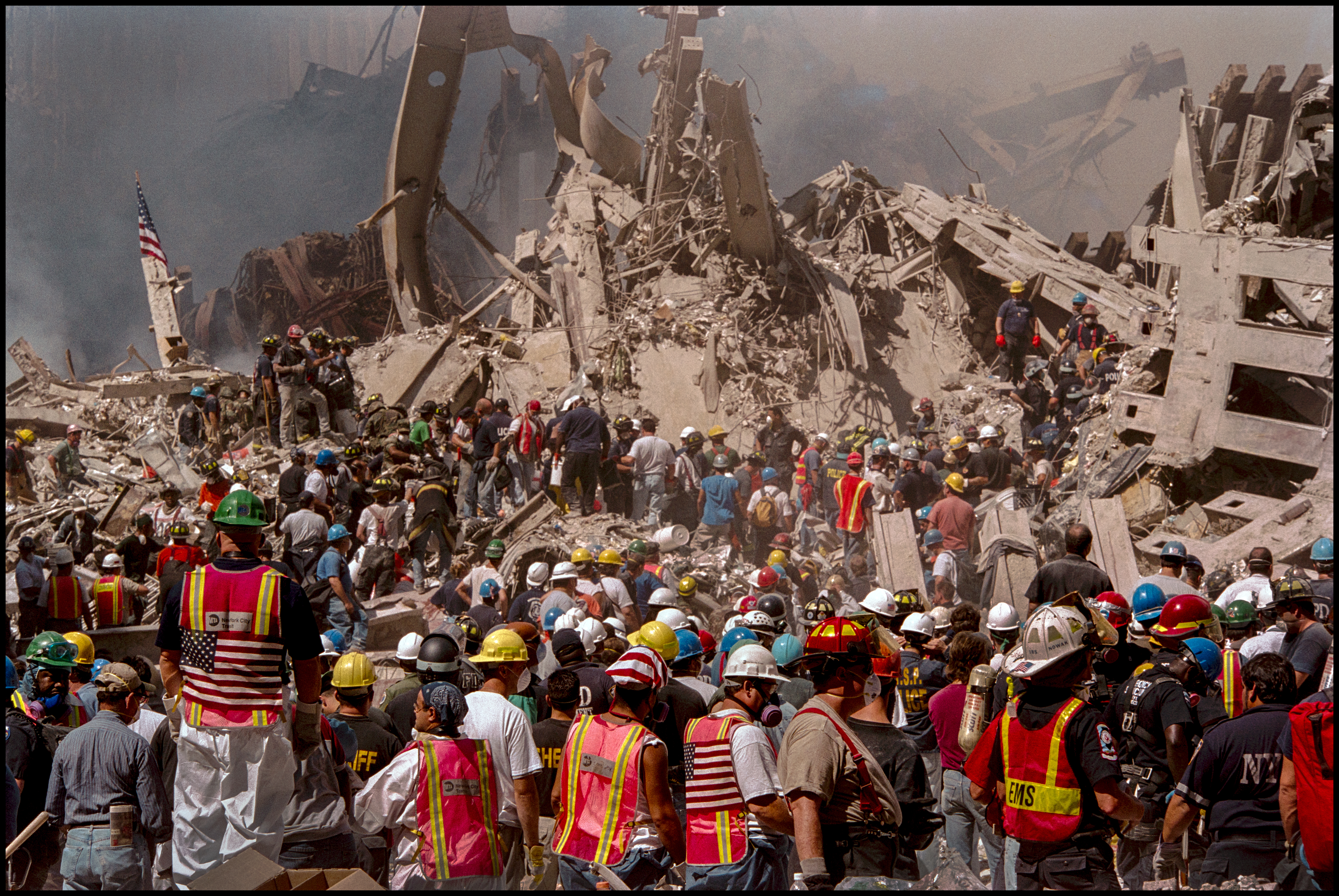 Ground Zero, mid-to-late September, 2001. (Peter Turnley via Getty Images)