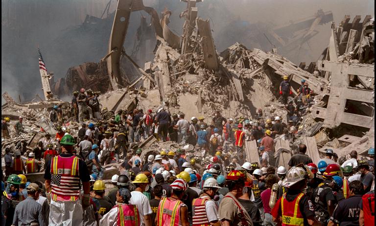 Ground Zero, mid-to-late September, 2001. (Peter Turnley via Getty Images) Ground Zero, mid-to-late September, 2001. (Peter Turnley via Getty Images)