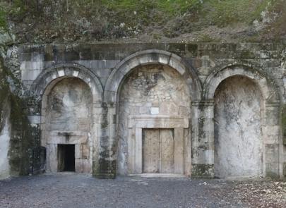 Beit She'arim, Israel - January 31th, 2026. The entrance doors and a façade of the Cave of Rabbi Yehuda Hanasi at the site of ancient jewish rock-cut necropolis in Beit She'arim National Park (Shutterstock) Beit She'arim, Israel - January 31th, 2026. The entrance doors and a façade of the Cave of Rabbi Yehuda Hanasi at the site of ancient jewish rock-cut necropolis in Beit She'arim National Park (Shutterstock)
