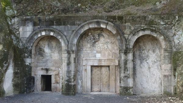 Beit She'arim, Israel - January 31th, 2026. The entrance doors and a façade of the Cave of Rabbi Yehuda Hanasi at the site of ancient jewish rock-cut necropolis in Beit She'arim National Park (Shutterstock) Beit She'arim, Israel - January 31th, 2026. The entrance doors and a façade of the Cave of Rabbi Yehuda Hanasi at the site of ancient jewish rock-cut necropolis in Beit She'arim National Park (Shutterstock)