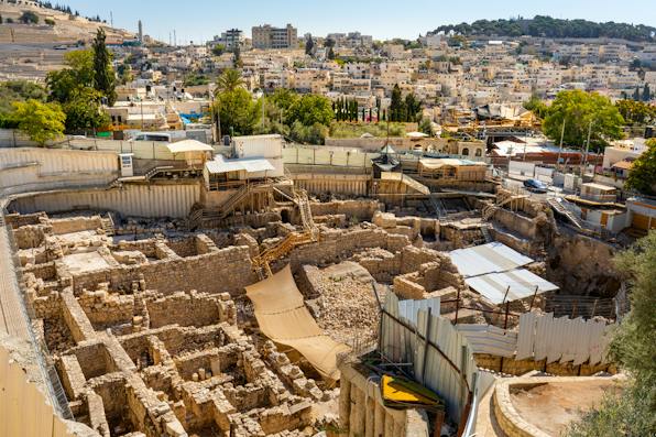 Archeological site with excavation of ancient City of David, Jerusalem (Shutterstock) Archeological site with excavation of ancient City of David, Jerusalem (Shutterstock)