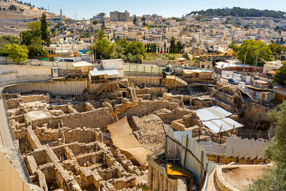 Archeological site with excavation of ancient City of David, Jerusalem (Shutterstock) Archeological site with excavation of ancient City of David, Jerusalem (Shutterstock)