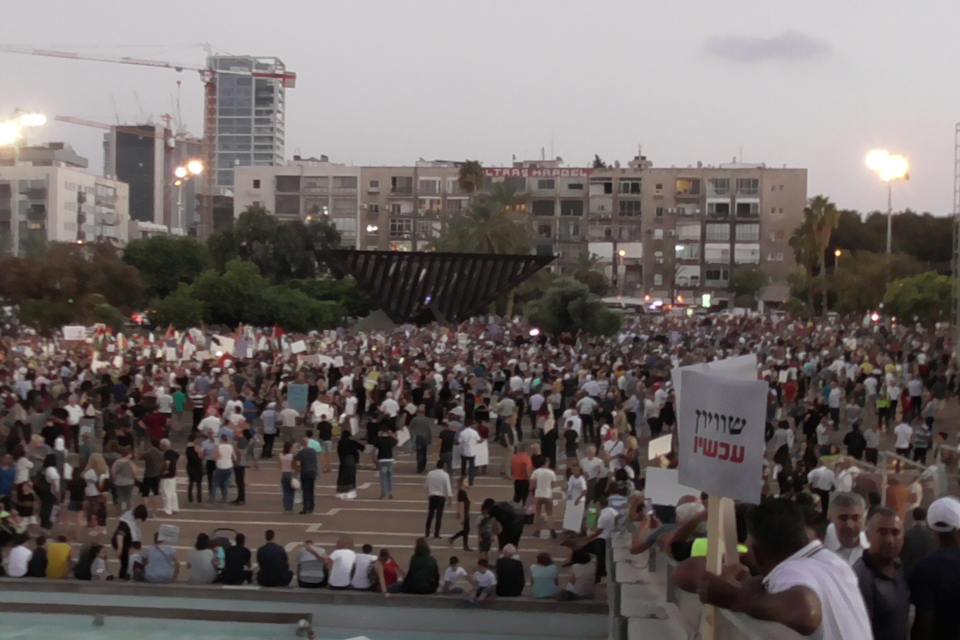 Protest against Basic Law: Israel as the Nation-State of the Jewish People. Tel Aviv, Aug 11 2018 (יורם שורק, Wikimedia Commons) Protest against Basic Law: Israel as the Nation-State of the Jewish People. Tel Aviv, Aug 11 2018 (יורם שורק, Wikimedia Commons)
