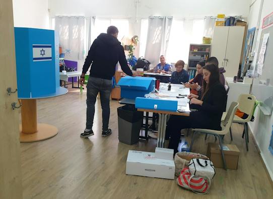 Voting in Holon, Israel (Shutterstock)