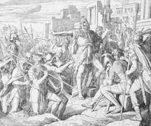 Woodcut by Julius Schnoor von Carolsfeld (originally done in 1860) was published in 1867 in Die Bibel Oder Die using Martin Luther’s translation in German (Shutterstock)
