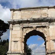 Arch of Titus was constructed in 82 AD by the Roman Emperor Domitian shortly after the death of his older brother Titus to commemorate Titus victories (Shutterstock) Arch of Titus was constructed in 82 AD by the Roman Emperor Domitian shortly after the death of his older brother Titus to commemorate Titus victories (Shutterstock)
