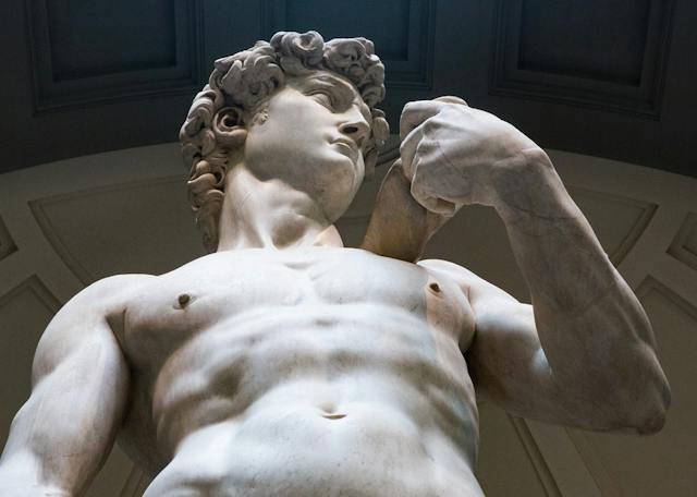 David, created in marble between 1501 and 1504 by the Italian artist Michelangelo (Shutterstock) David, created in marble between 1501 and 1504 by the Italian artist Michelangelo (Shutterstock)