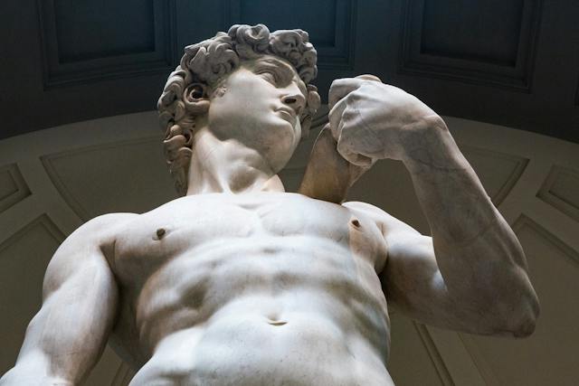 David, created in marble between 1501 and 1504 by the Italian artist Michelangelo (Shutterstock)