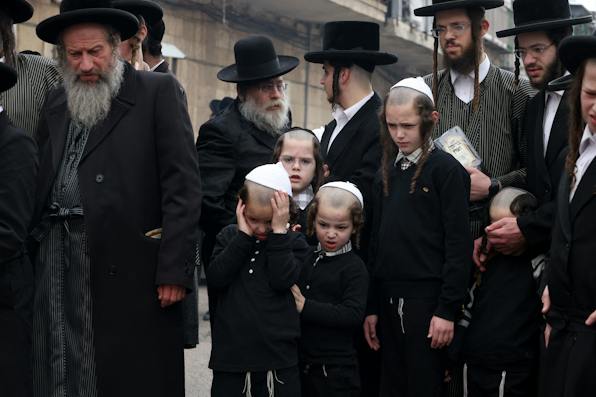 Orthodox Jews in Jerusalem, April 1, 2026. (Simon Beni/Middle East Images/AFP via Getty Images) Orthodox Jews in Jerusalem, April 1, 2026. (Simon Beni/Middle East Images/AFP via Getty Images)