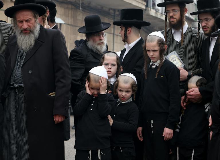 Orthodox Jews in Jerusalem, April 1, 2026. (Simon Beni/Middle East Images/AFP via Getty Images) Orthodox Jews in Jerusalem, April 1, 2026. (Simon Beni/Middle East Images/AFP via Getty Images)