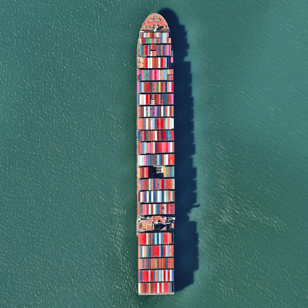 San Francisco Bay Container Ship
