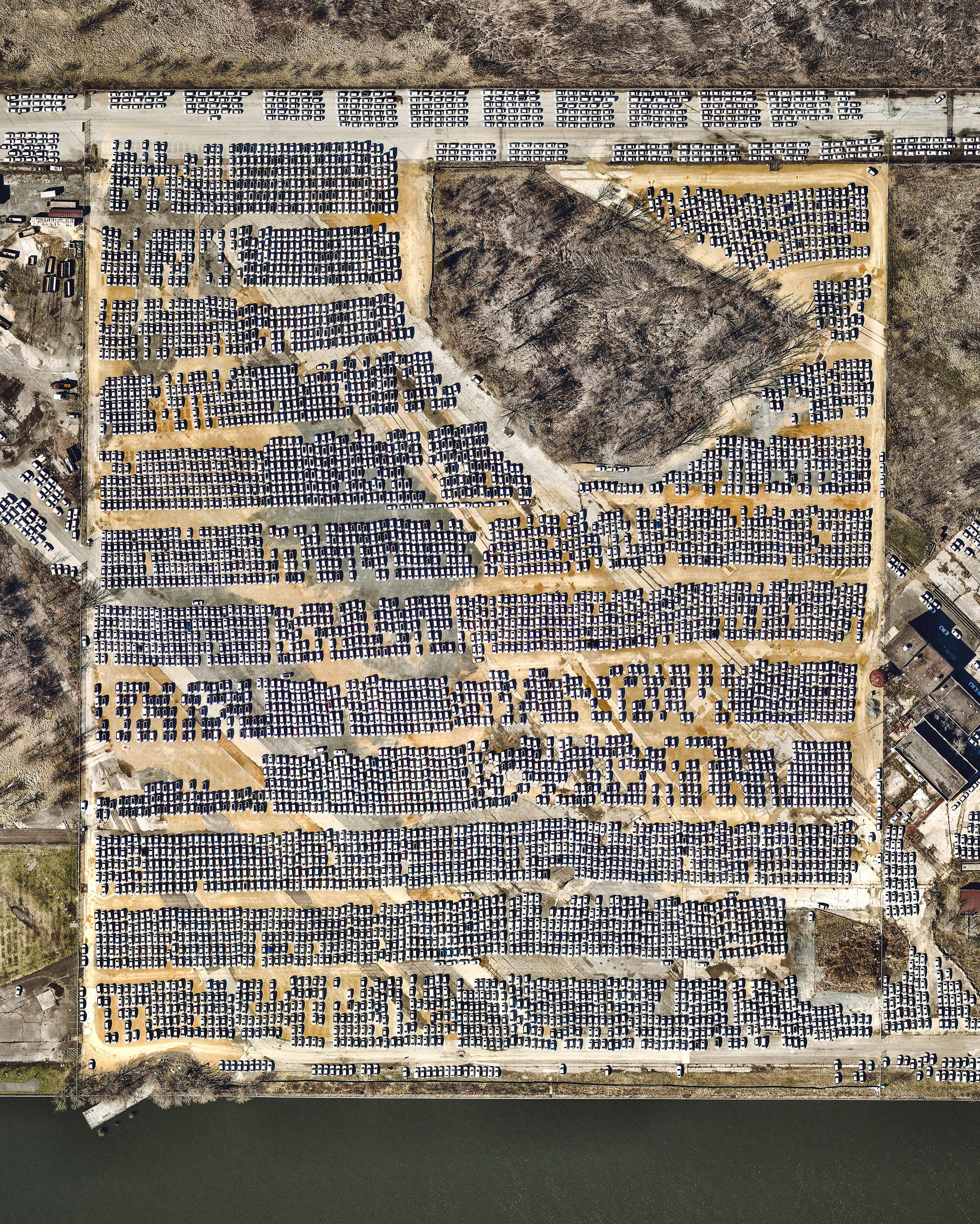 Cars At Philadelphia Navy Yard