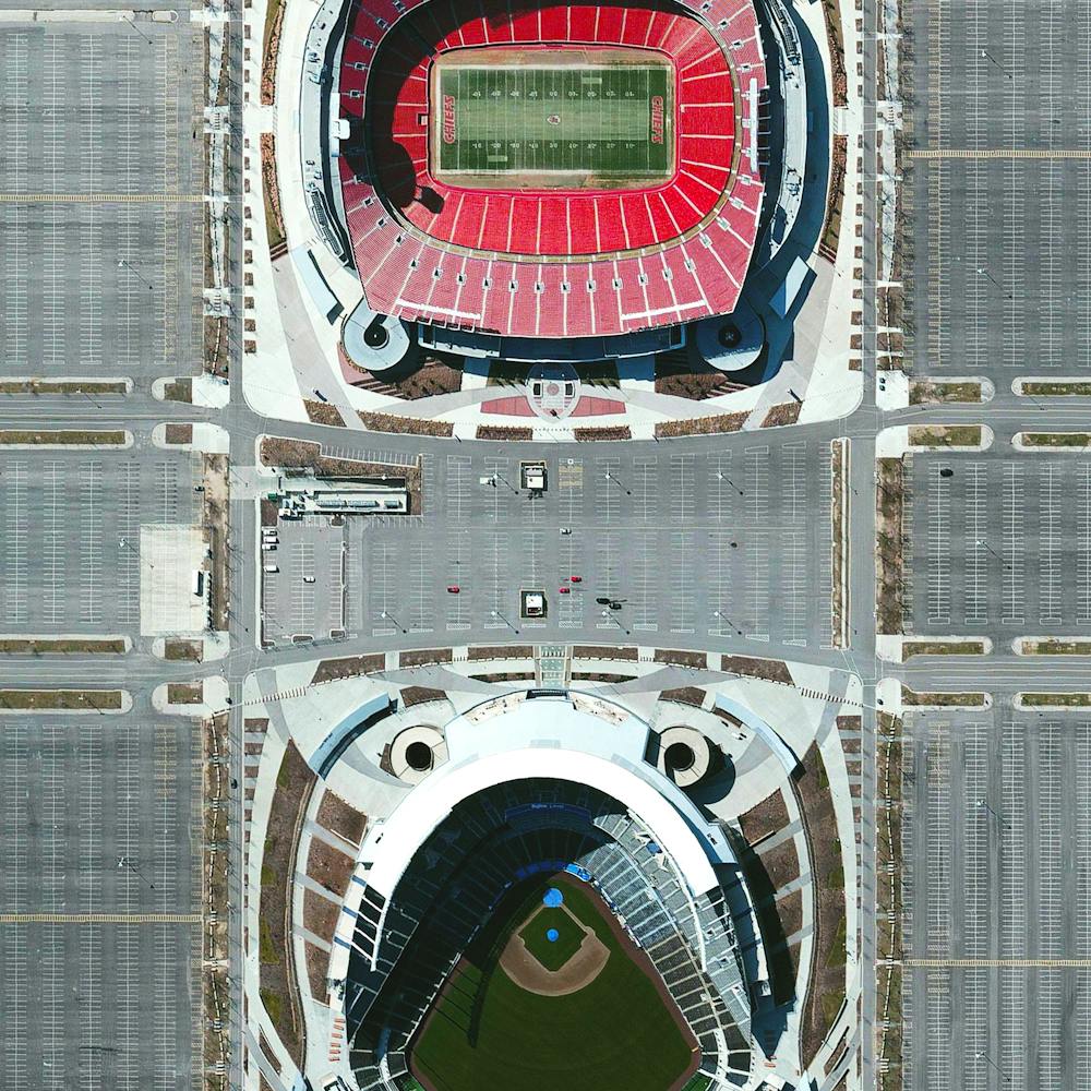 Arrowhead and Kauffman Stadiums