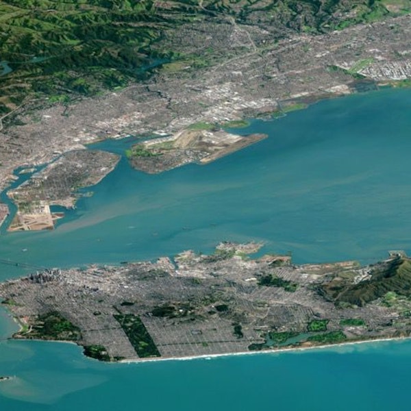 San Francisco Low-Angle