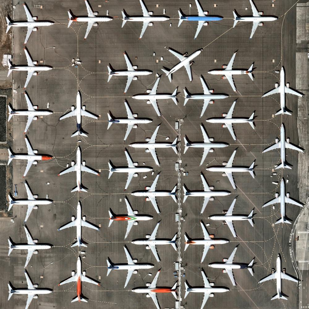 Boeing 737 Max Parking Lot