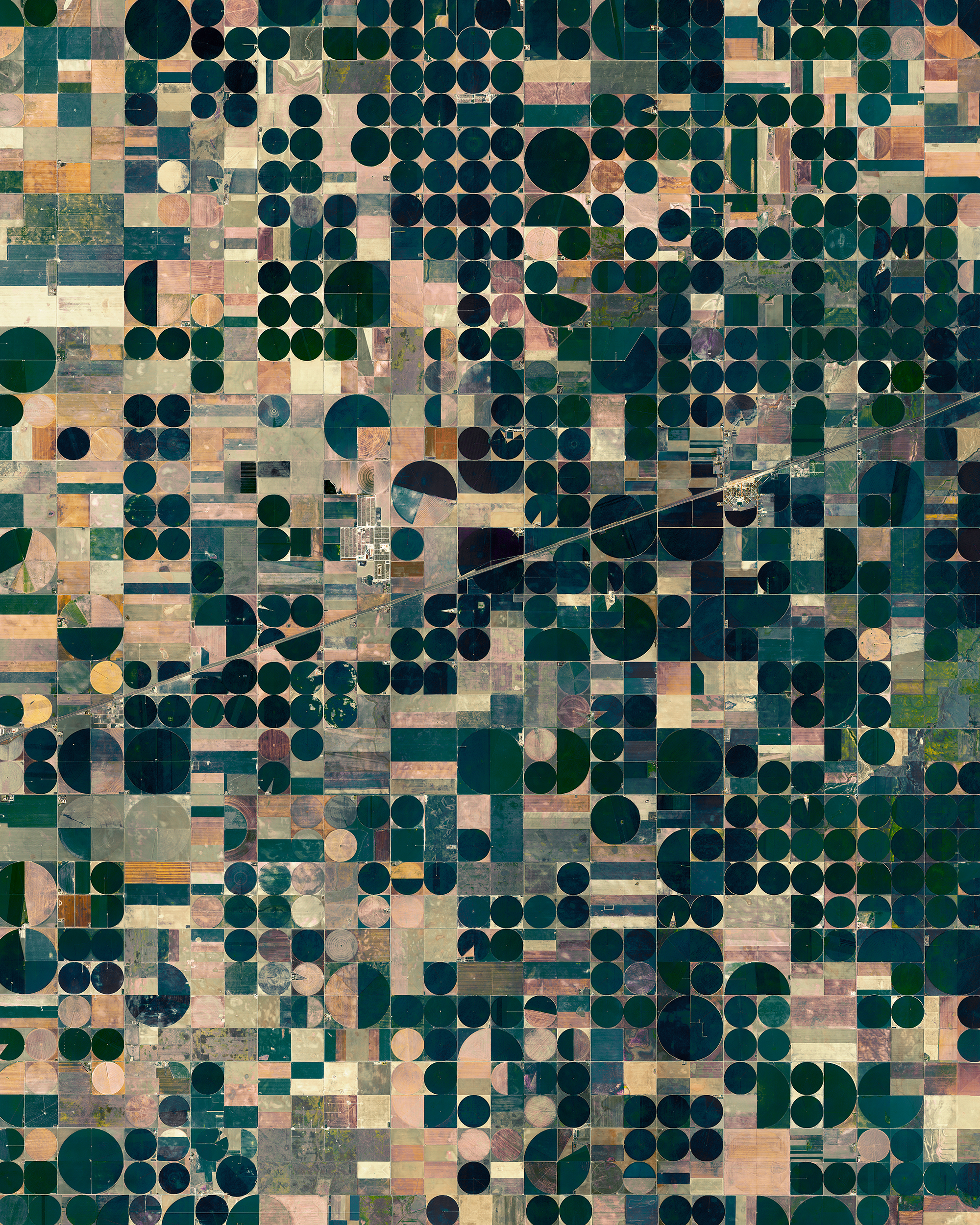 Pivot irrigation, Kansas