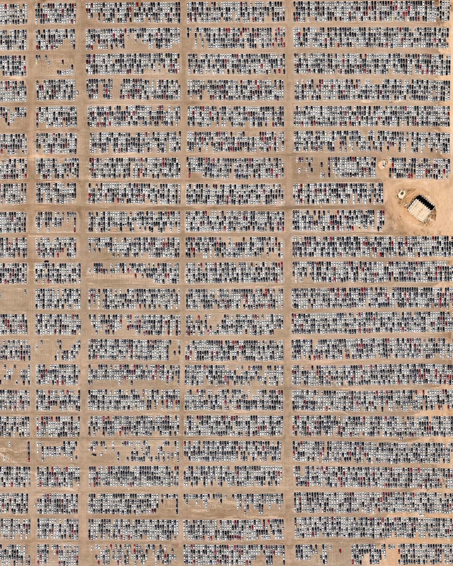 Parking Lot For Illegal Volkswagens
