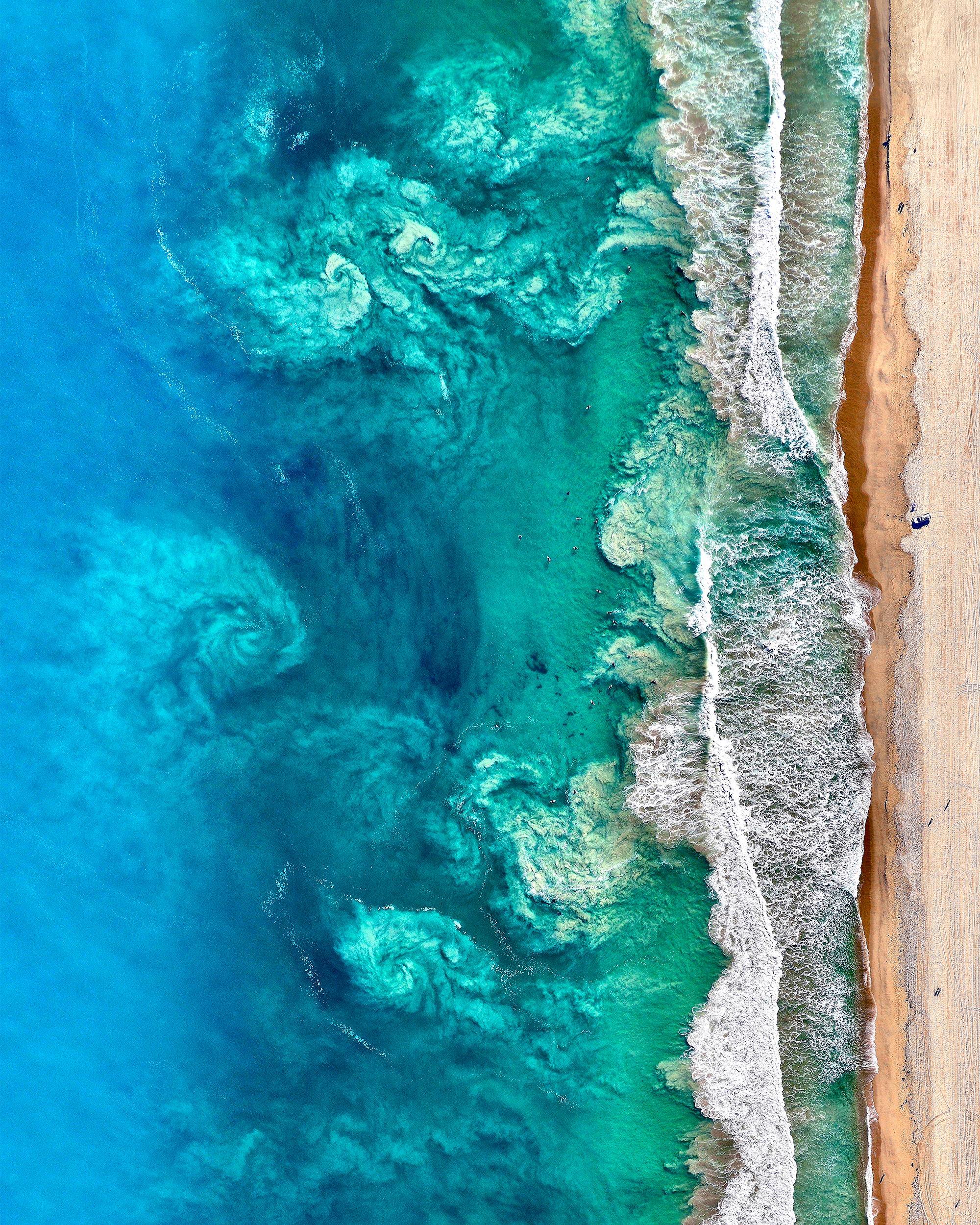 Satellite image print: Perth Waves