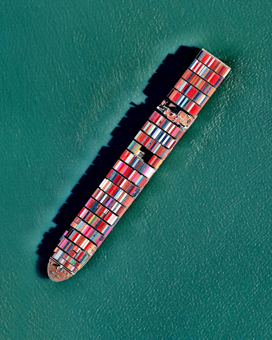 San Francisco Bay Container Ship