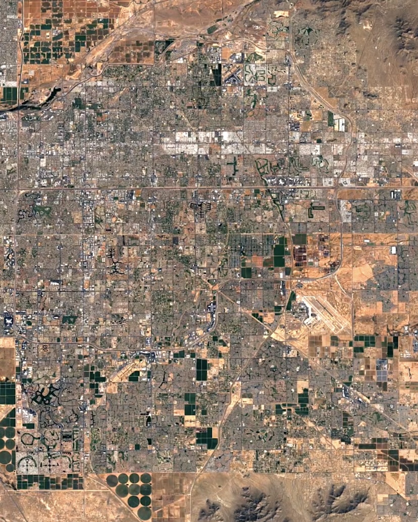 Satellite view of Phoenix