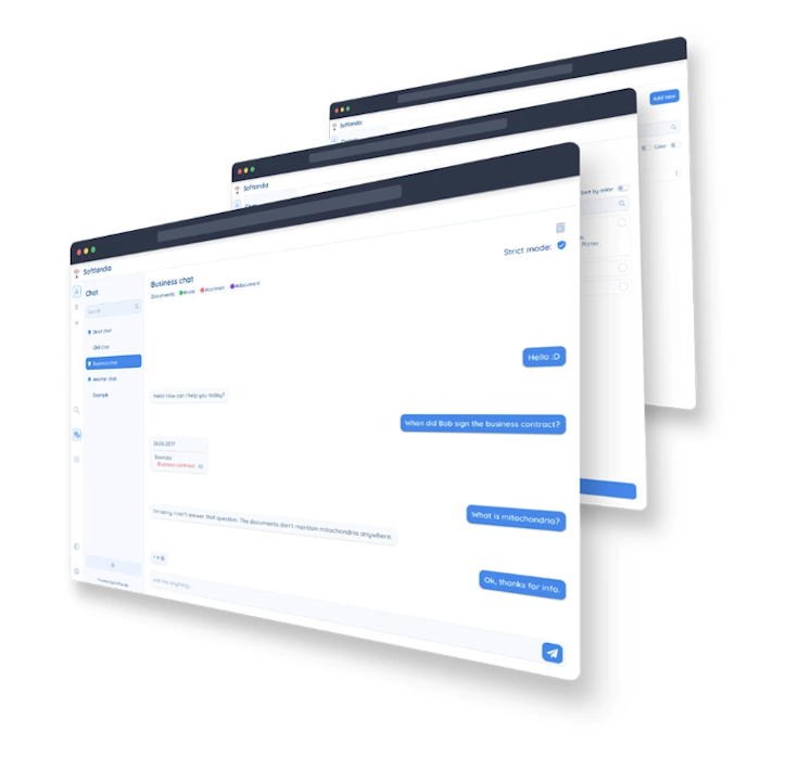 Screenshot of YOKOT.AI chat interface