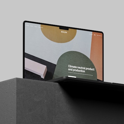 bolon flooring webpage and pim by level nine studio
